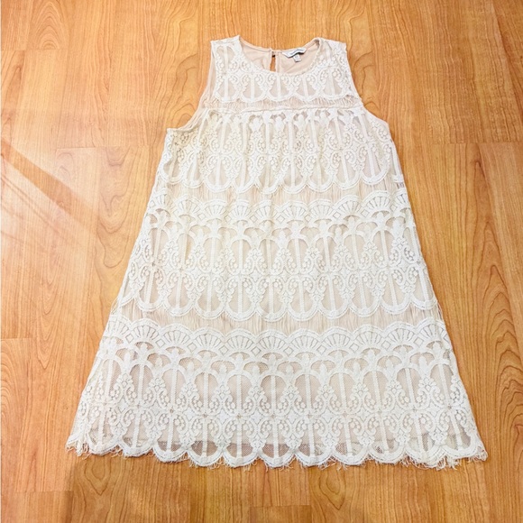 Speechless Dresses & Skirts - Speechless Women’s Ivory Sleeveless Lace Shift Dress size XL
